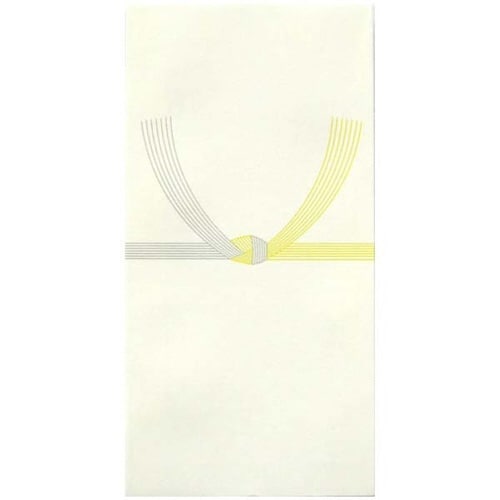 不祝儀袋 法要 自然色 万型 黄水引×10