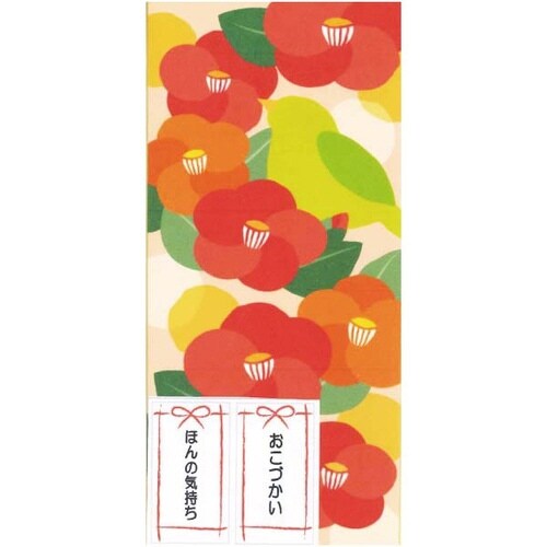 ぽち袋 千型ぽち袋 椿 3枚入×20