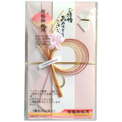 祝儀袋 ニューフラワー ピンク×10