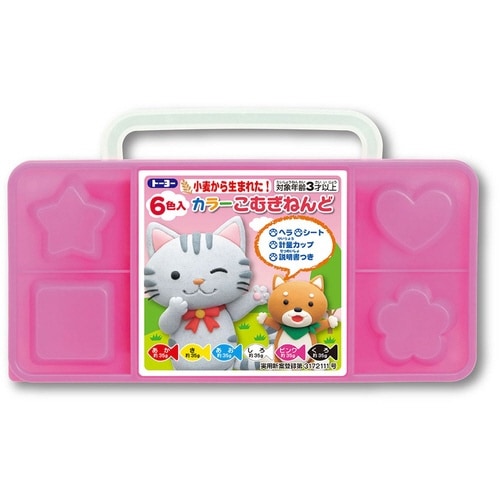 カラーこむぎねんど(ピンク)×10