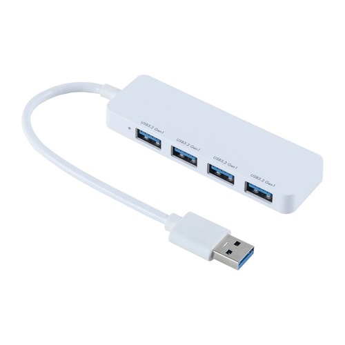USB3.2 Gen1ハブ USB A/白