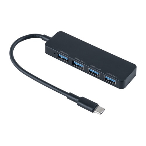 USB3.2 Gen1ハブ USB C/黒