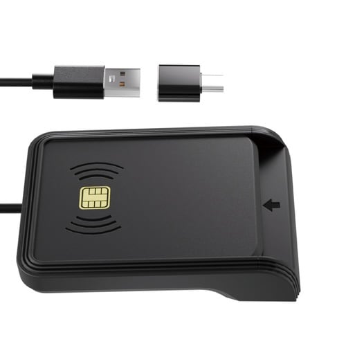 タッチ式・差込式両対応ICカードリーダー