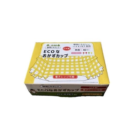 ECOなおかずカップ角型40枚 紙容器×50