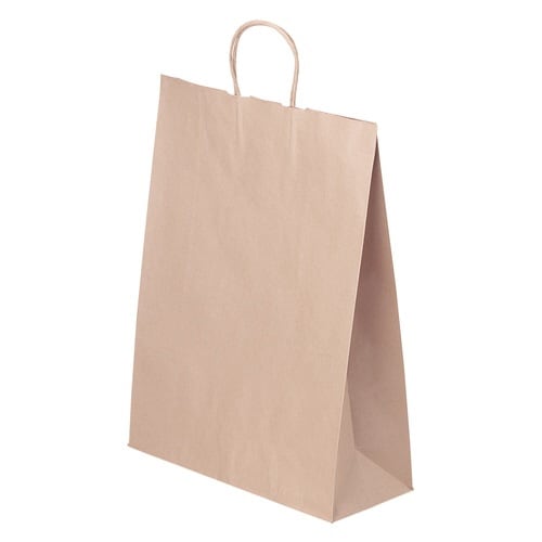 手提 紙袋 YOH−33 手提袋茶無地4号