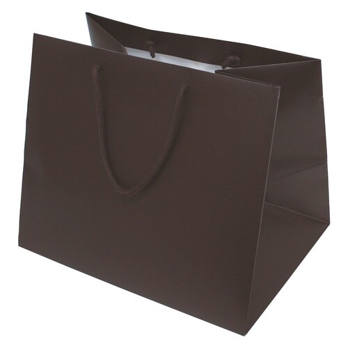 手提紙袋YOH−199スレッガーバッグ茶 広L