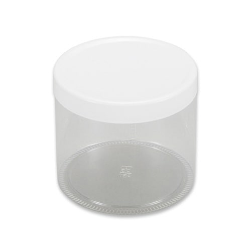 PVCBOX64098 白フタ丸80φ×70