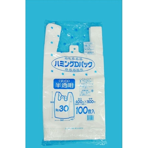 ゴミ袋 Dパック乳白半透明ポリ袋30号