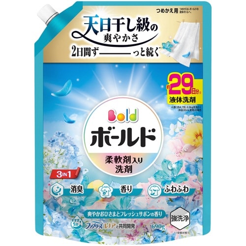 ボールドジェル Fフラワーサボン 替 690g×8