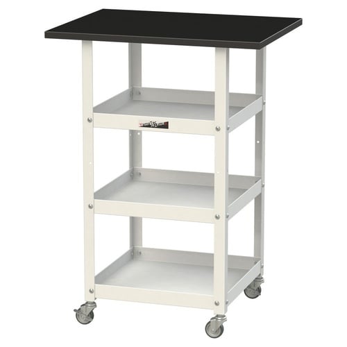 天板付きワゴン移動式LKTCM−6045T3BKW