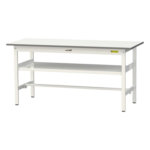 軽量作業台中棚付SUP−1560F−WW