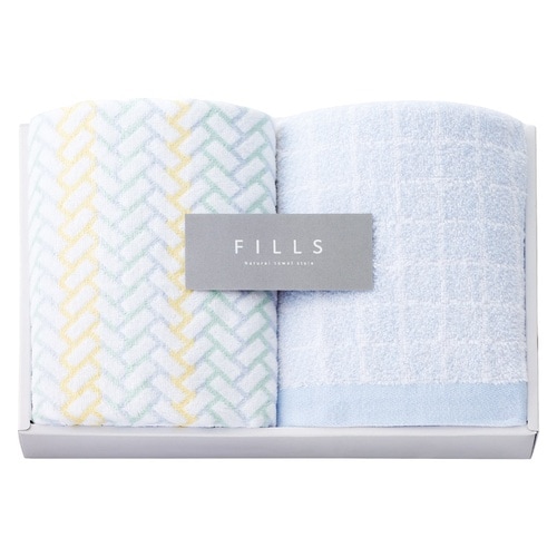 フェイスタオル2Pカラーヘリンボンカーブ×5