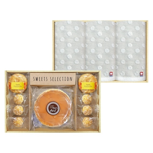 チーズケーキカスタードアップルパイタオル