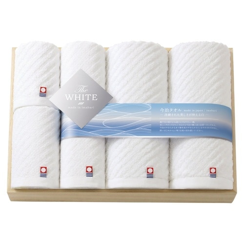 ザ ホワイト 日本製 タオルセット(木箱入)