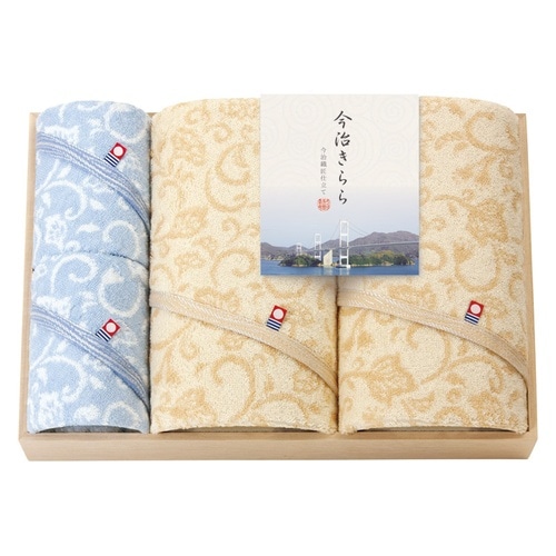 今治木箱入バスタオル2P&ハンドタオル2P