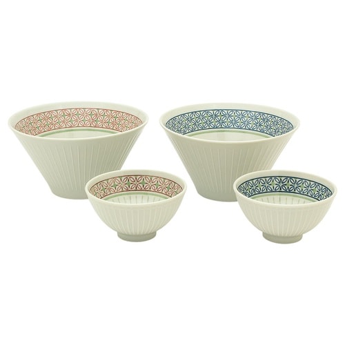 〈とくさ七宝文〉ペアサラダセット