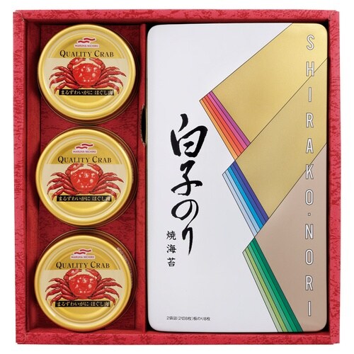 海苔・かに缶詰合せ