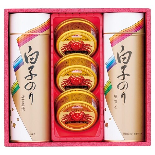 海苔・かに缶詰合せ
