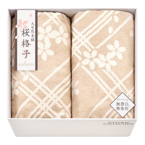 肌ニヤサシイ自然色ノシルク入綿毛布2P