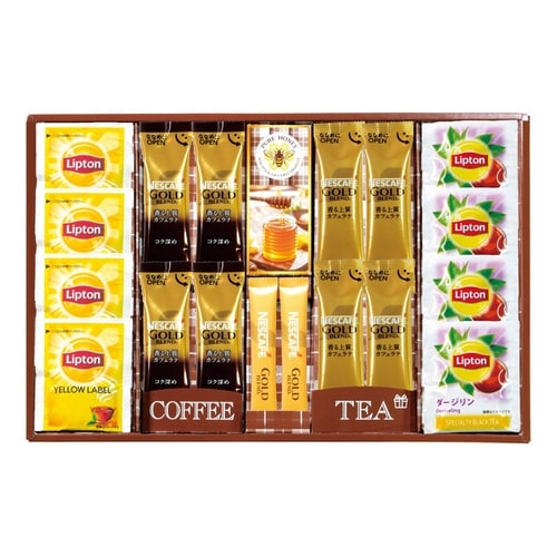 ネスカフェ・リプトン・ハチミツギフト×3