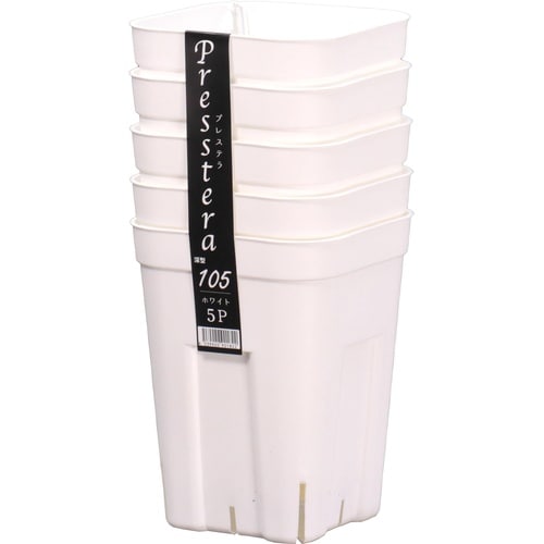 プレステラ 深型105 5個組 ホワイト