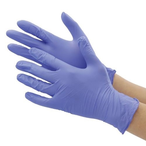 ニトリル手袋#2042粉無SS青 100枚入×30