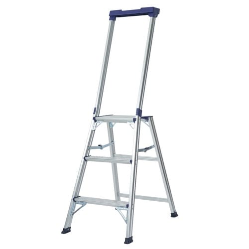 トレー付き上枠付き踏み台3段