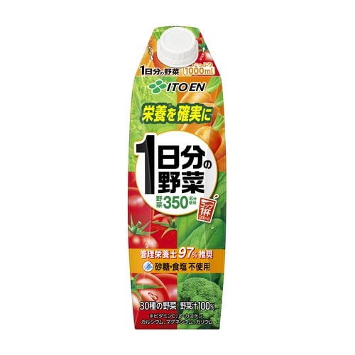 屋根型キャップ付1日分の野菜 1L 6本