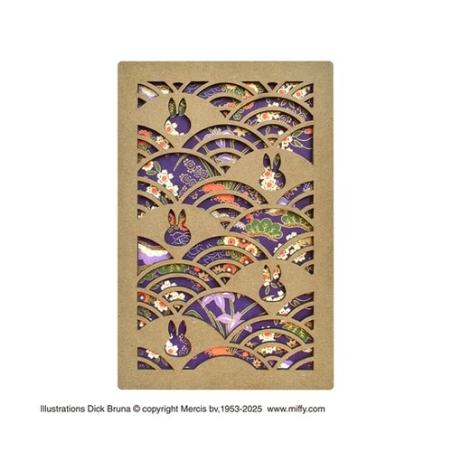 ミッフィー透かし彫り御朱印帳四季 ST−