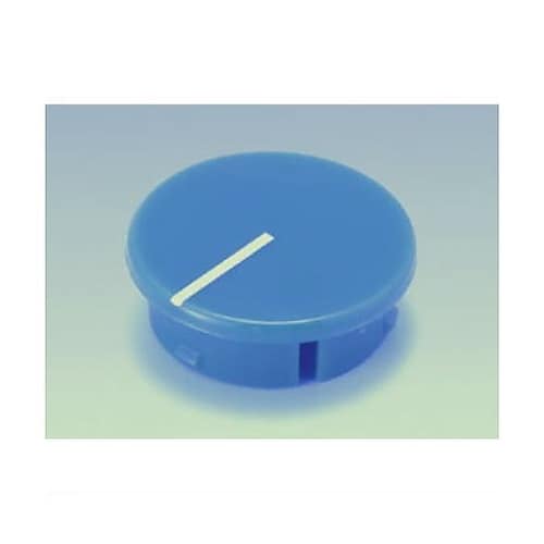 K−100φ22ツマミ用キャップ 青(線