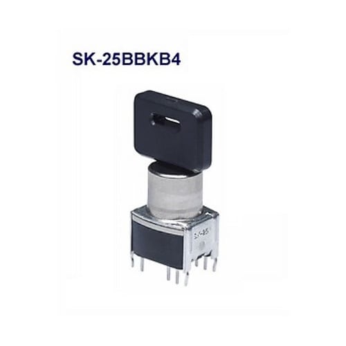 基板取付け形(90度ステップ)超小形キー