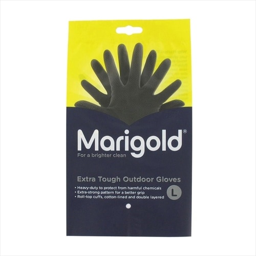 アウトドア用ゴム手袋 ブラック L