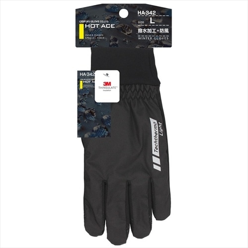 ホットエース撥水手袋L
