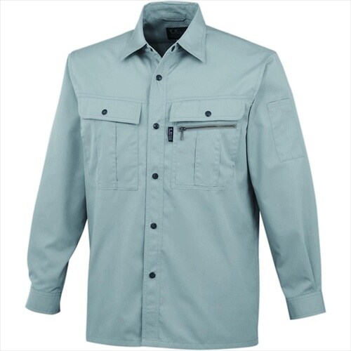 長袖シャツ 銀 6L 2501−26−6L