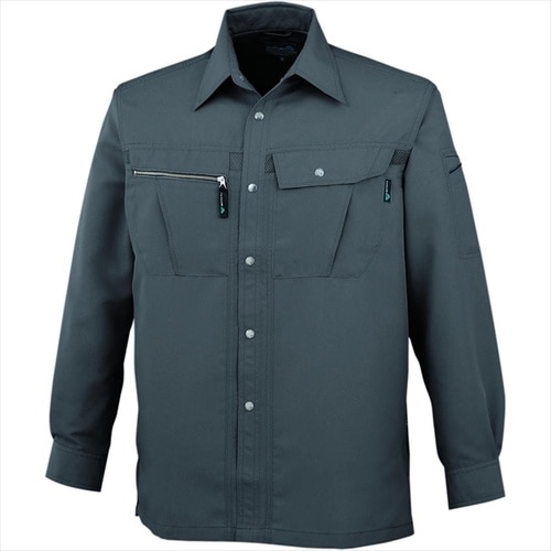 長袖シャツ C灰 6L