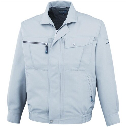 長袖ブルゾン 銀 LL