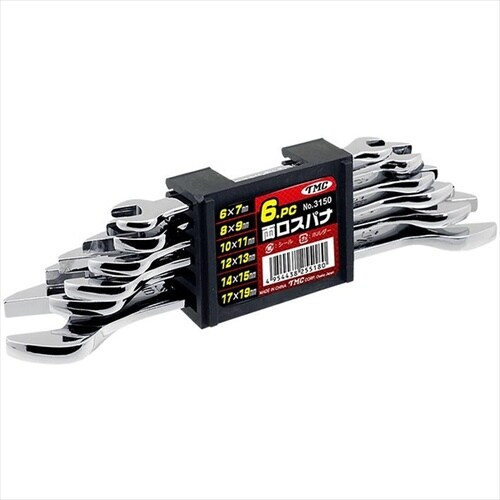 両口スパナ 6本組