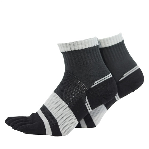 アシトモ 5本指ショート2足組ダーク 715328