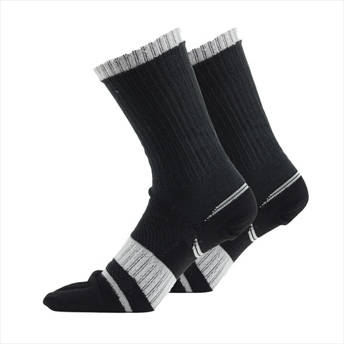 アシトモ 5本指クルー2足組 ダーク 715330