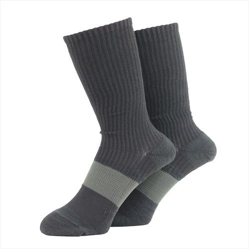 アシトモ 先丸クルー2足組 ダーク 715342