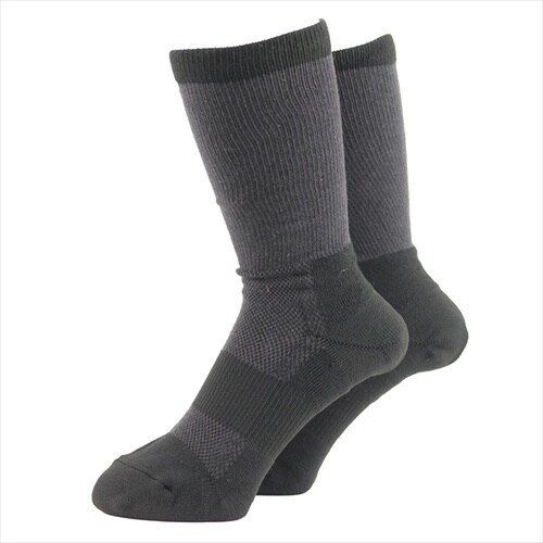 アシトモ 先丸クルー2足組 ダーク 715350