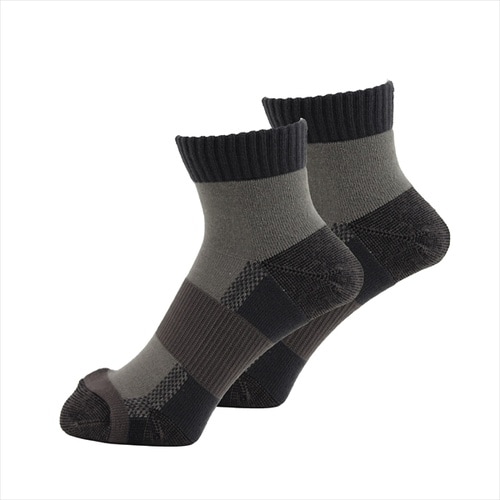 アシトモ 先丸ショート2足組 スモーク