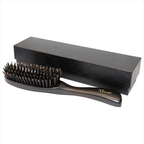 最高級猪毛黒檀ヘアブラシYブラシ 47031