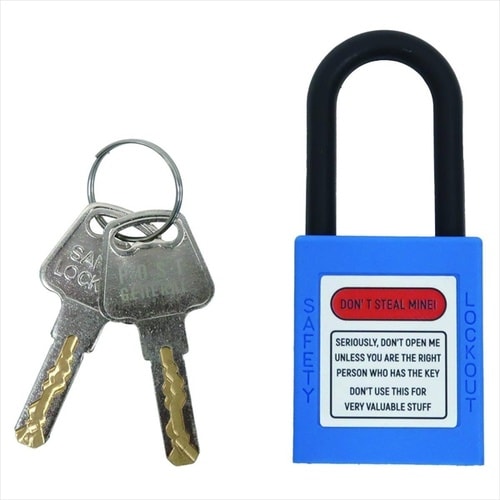 ナイロン南京錠 BL