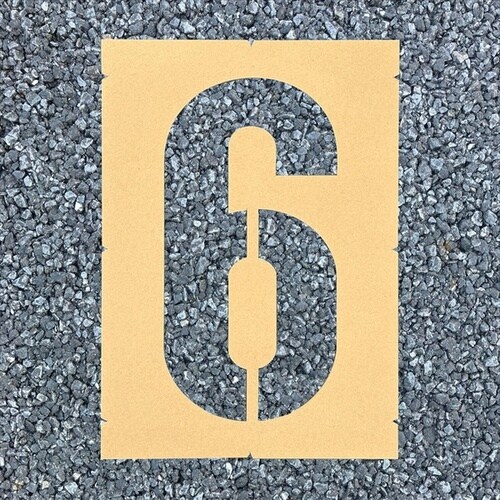 ロードステンシルEasy ナンバー6 大