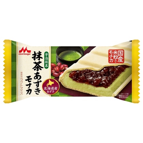 【冷凍】森永乳業 抹茶あずきモナカ120ml×24