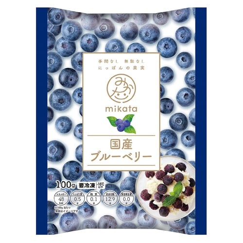 【冷凍】ニチノウ 国産ブルーベリー 100g×4袋