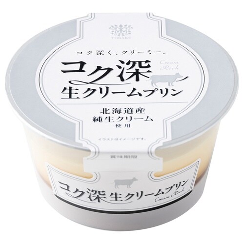 【冷蔵】トーラク コク深生クリームプリン85g×6