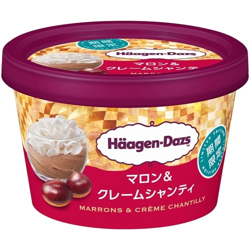 【冷凍】ハーゲンミニカップマロン&クレーム×12