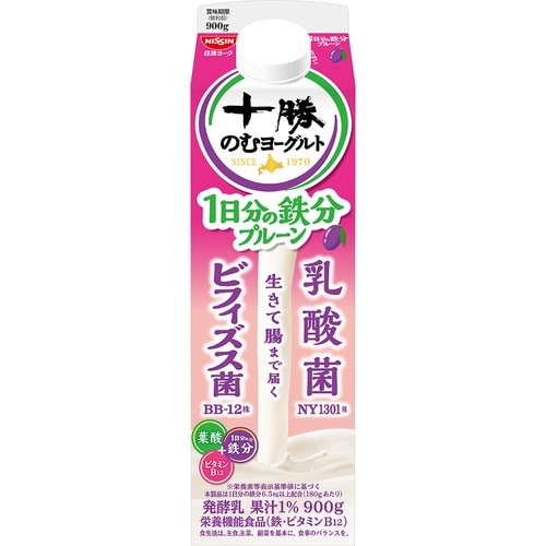 【冷蔵】十勝のむヨーグルト一日分の鉄分×6本
